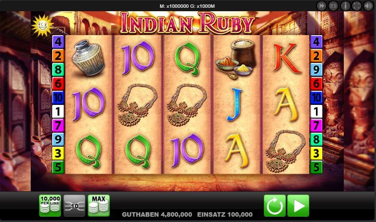 Indian Ruby kostenlos spielen
