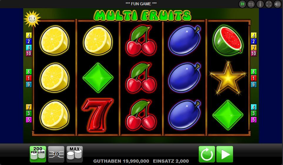 Multi Fruits kostenlos spielen